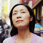 Woman looking up
