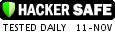 HACKER SAFE certified sites prevent over 99.9% of hacker crime.